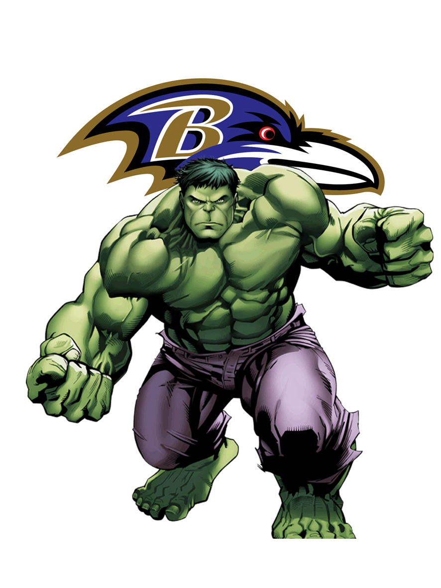 Baltimore Ravens Hulk Logo vinyl decal